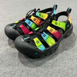 Keen Newport Retro Hiking Sandal Men's Size 8 Original Tie Dye Rainbow Hippie